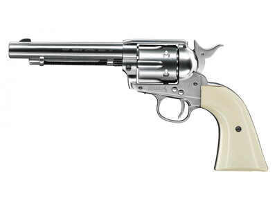 Revolver CO2 Colt SAA .45-5.5&quot; nickel, kal. 4,5mm diab.