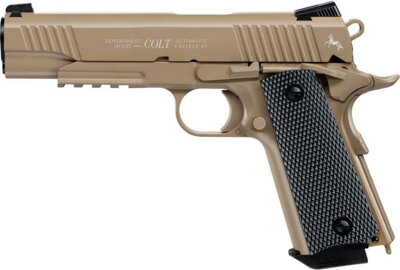 Pištoľ CO2 Colt M45 CQBP FDE, kal. 4,5mm BB