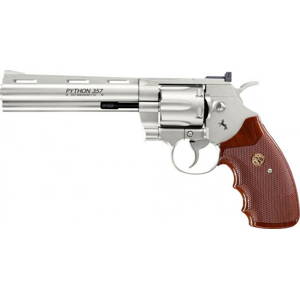 Revolver CO2 Colt Python .357 6" Full Metal nickel, kal. 4,5mm BB