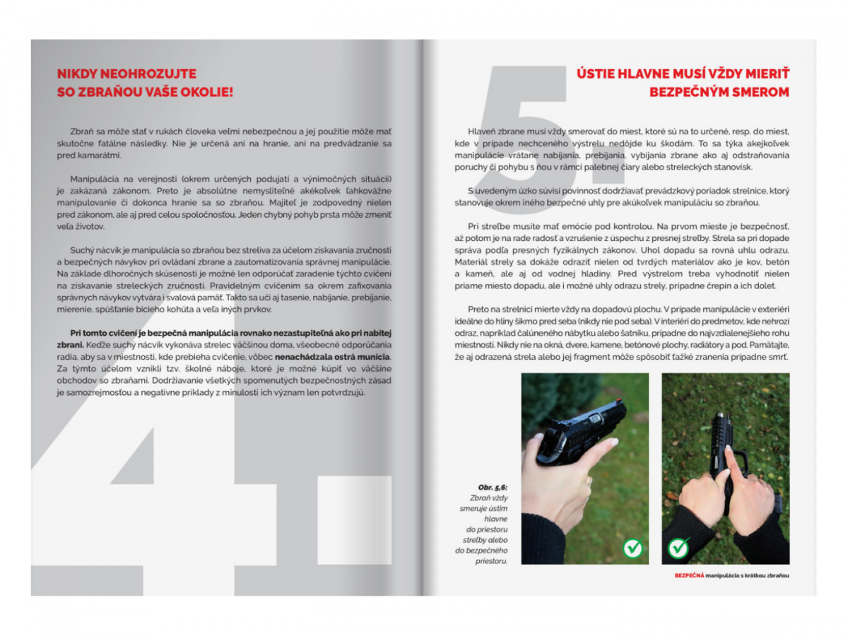Brožúra Bezpečná manipulácia s krátkou zbraňou