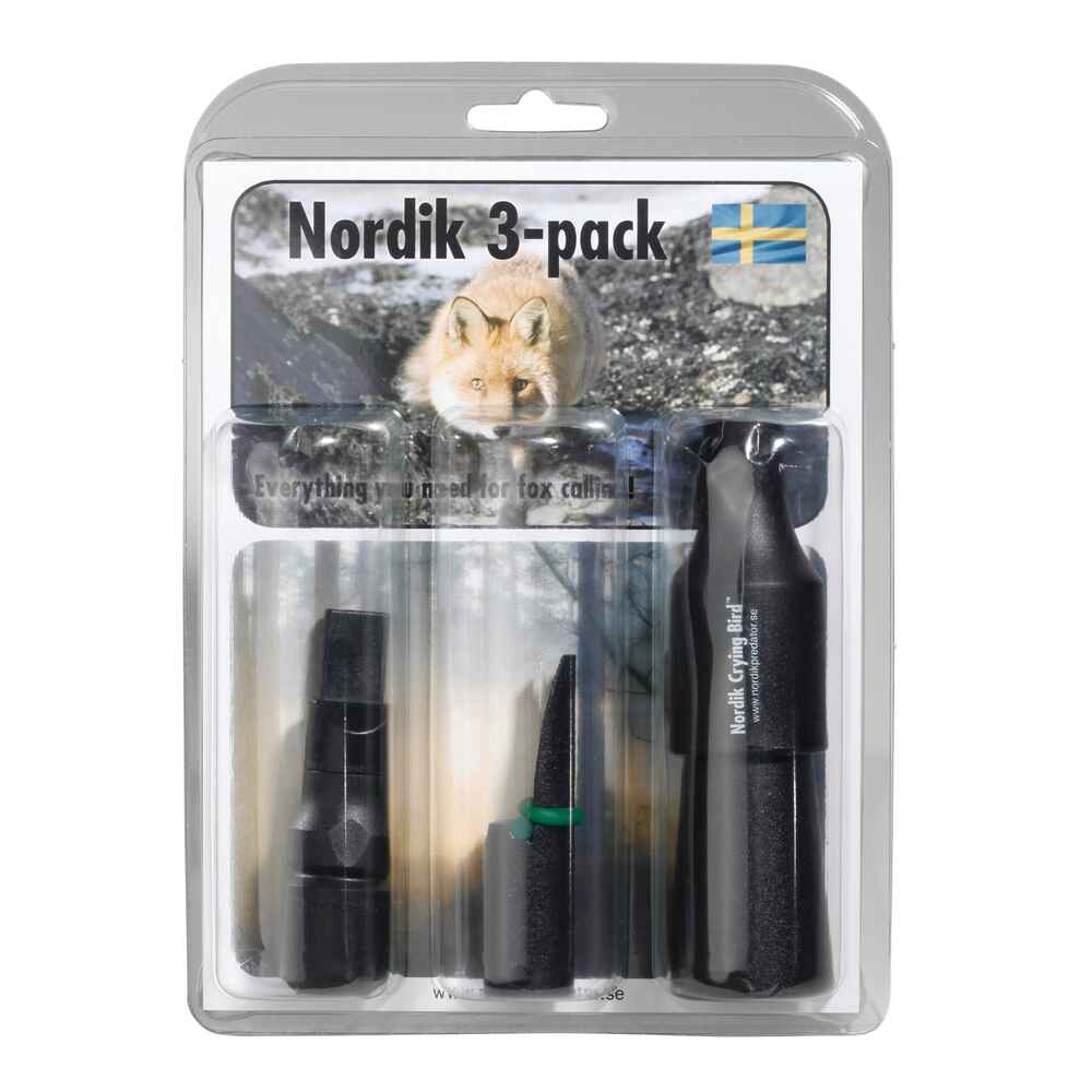 Nordik 3-pack výhodné balenie vábničiek na bežných predátorov