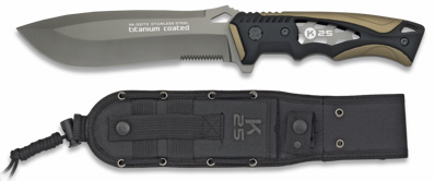 Taktický nôž - dýka s púzdrom RUI-K25 Titanium 32172