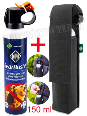 BearBuster set - obranný sprej - 150 ml s puzdrom