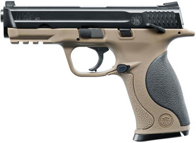 Pištoľ CO2 Smith & Wesson M&P40 TS FDE, kal. 4,5mm BB