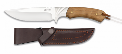 Poľovnícky nož s koženým púzdrom ALBAINOX 32455