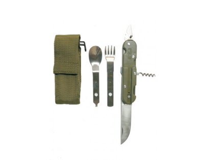 Nôž kombinovaný príborový 5-dielny MFH 33583 - olivovozelený