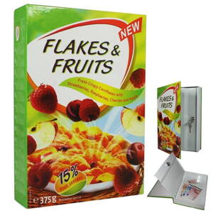 Schránka na hotovosť kľúče Müsli Flakes & Fruits Cornflakes 27 x 19 x 5,5 cm