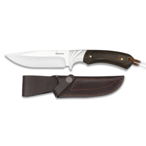 Poľovnícky nož s koženým púzdrom ALBAINOX 32454