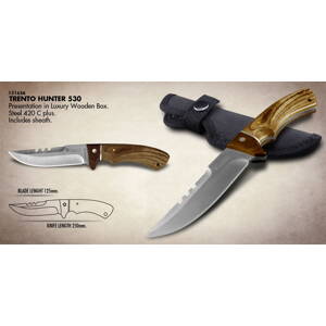 TRENTO HUNTER 530 Poľovnícky nôž - dýka s púzdrom