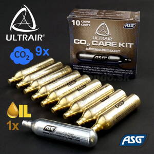 Bombičky ASG ULTRAIR Care Kit CO2 9x + Oil 1x